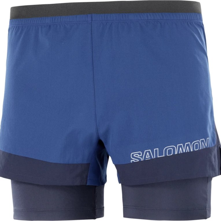 Calções Salomon Cross 2in1 Masculino Azuis | PT B73480